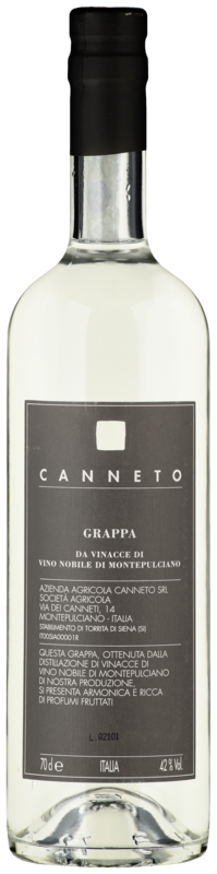 Grappa da Vinacce di Vino Nobile di Montepulciano Bio