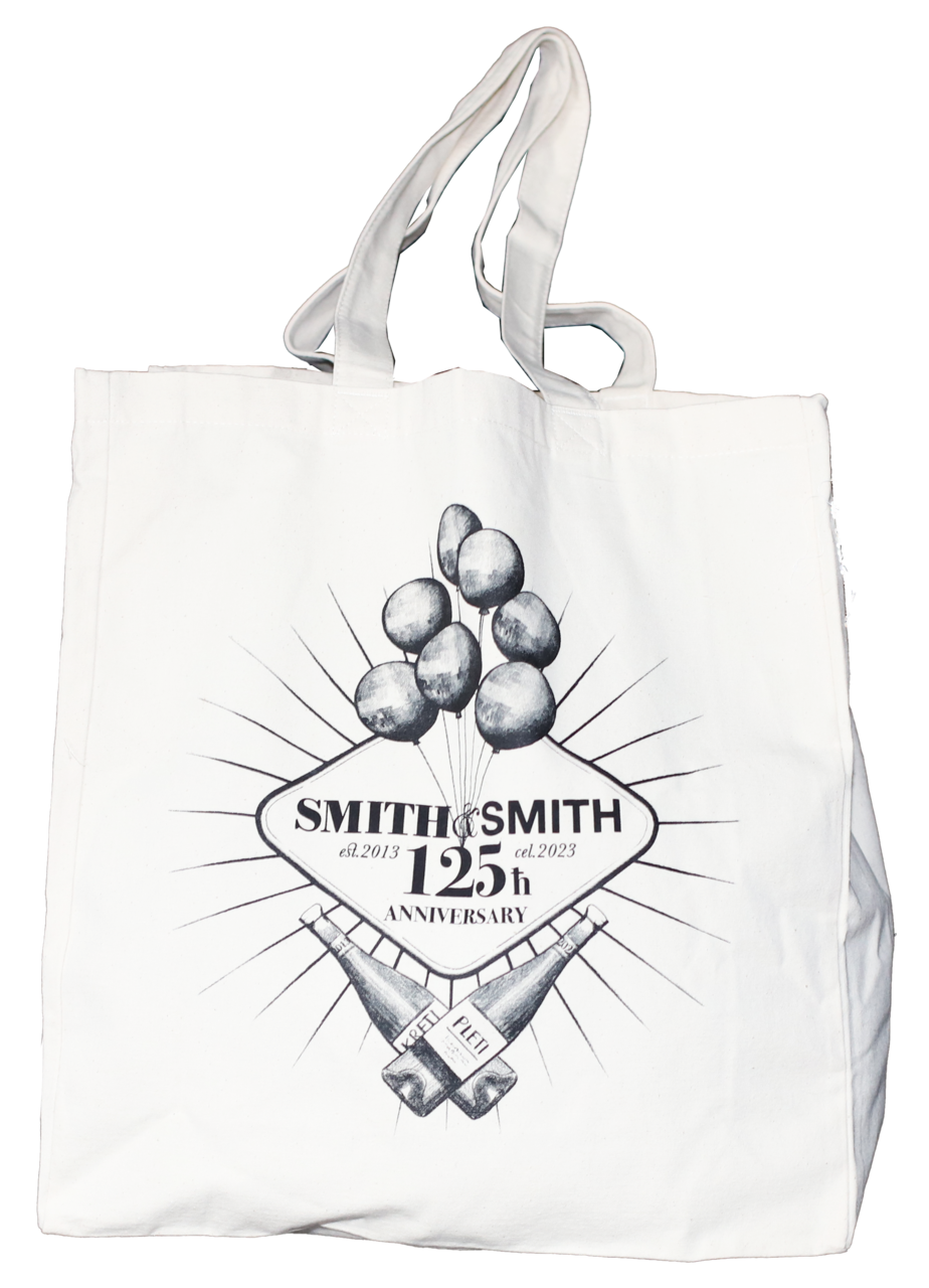 Gymbag mit 10 year anniversary Logo Smith & Smith von Gadget Factory