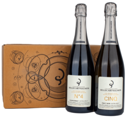 Sonderedition 6er Karton Champagne Extra Brut  mit je 3 Fl "Chardonnay RDV N°4" & "Pinot Noir RDV N°5" AOC